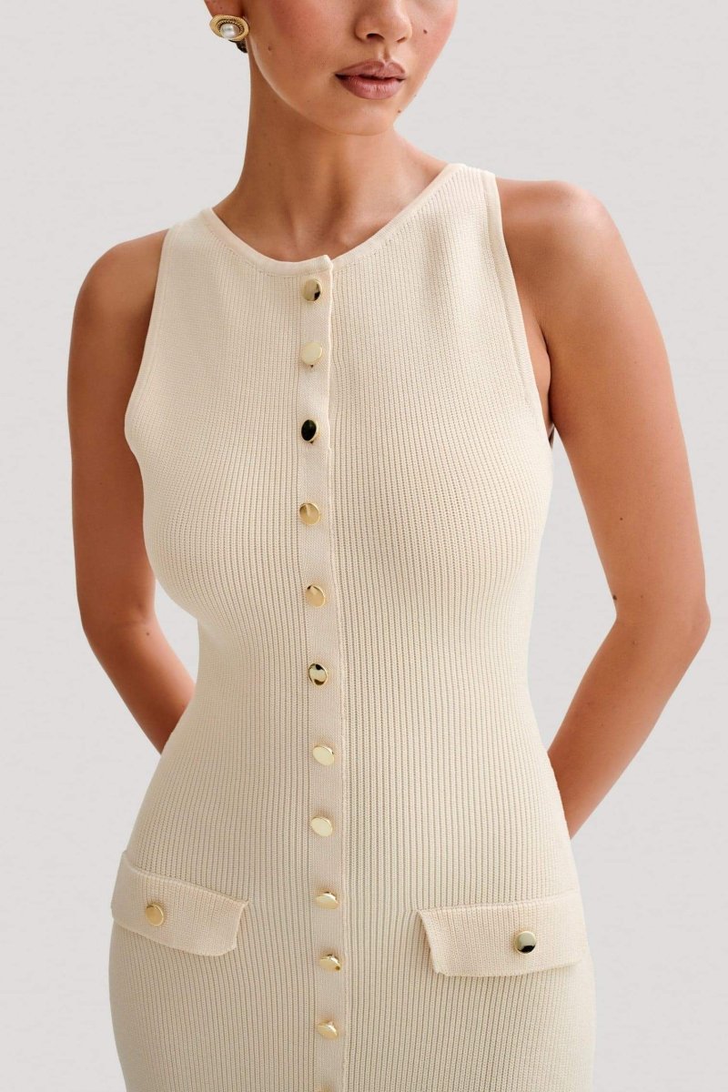 Fiona - Knit Sleeveless Maxi Dress