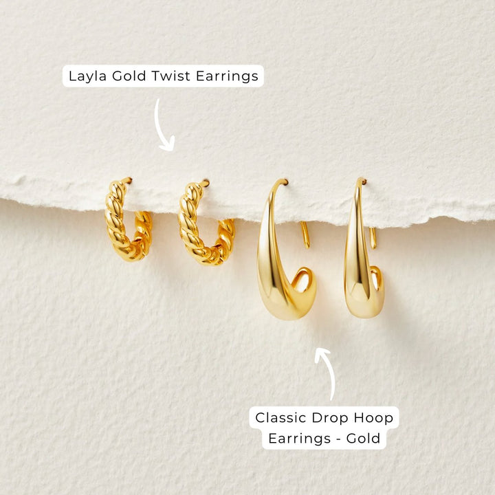 Knotted gold and freshwater pearl earrings