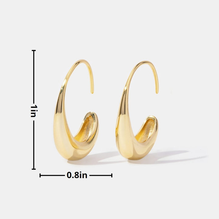 Knotted gold and freshwater pearl earrings