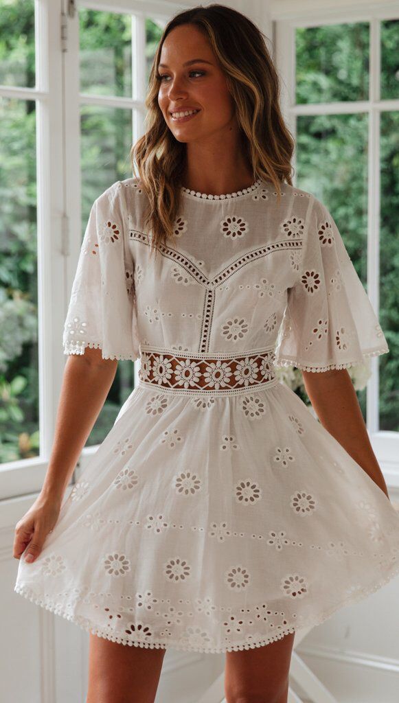 Florinda - Backless Bell-Sleeve Dress