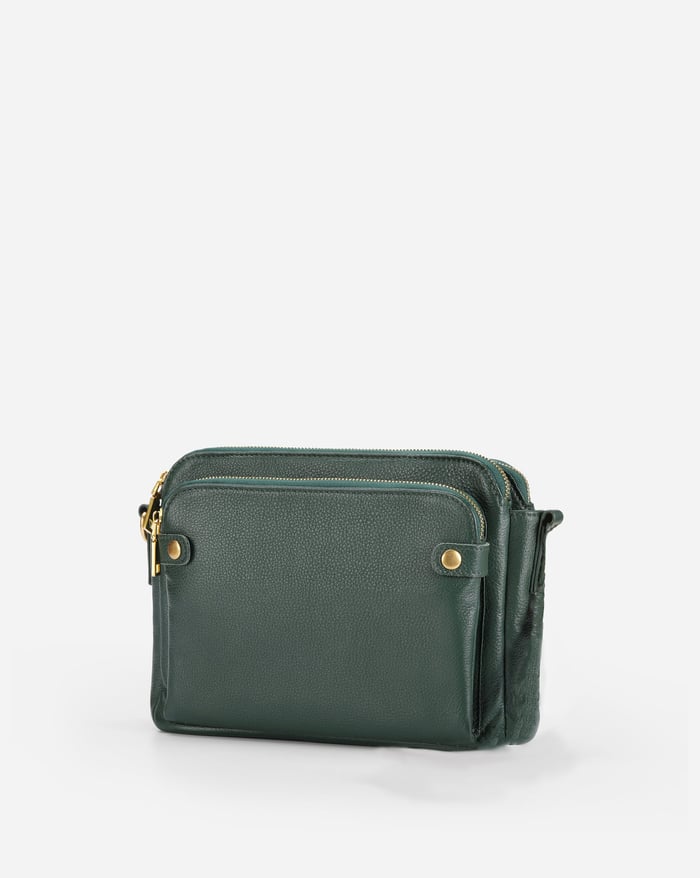 Aelira - Sleek Three Layer Crossbody Bag