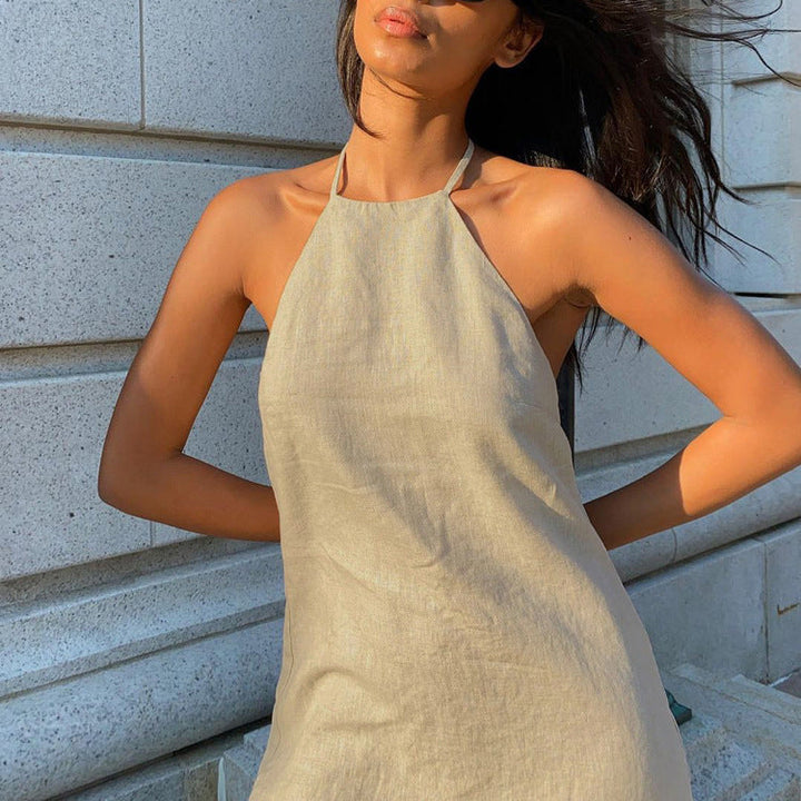 Veloura  - Halter Mini Dress