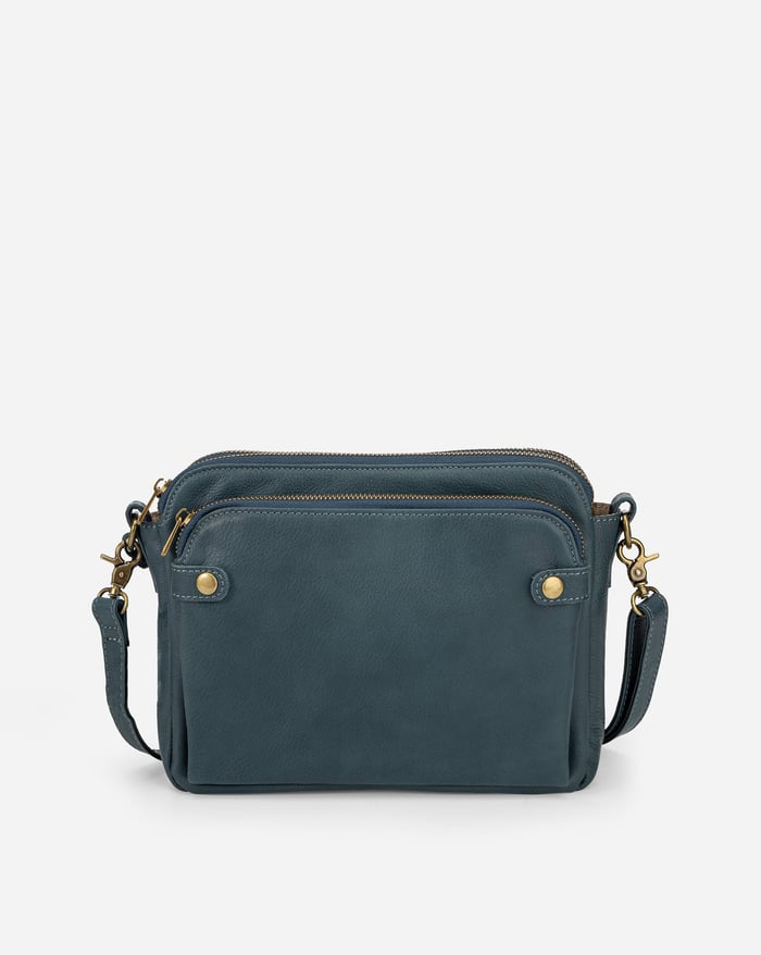 Aelira - Sleek Three Layer Crossbody Bag