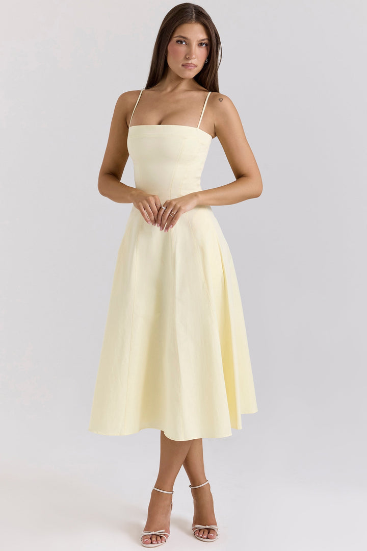 Chelsea - Lemon A-line summer dress
