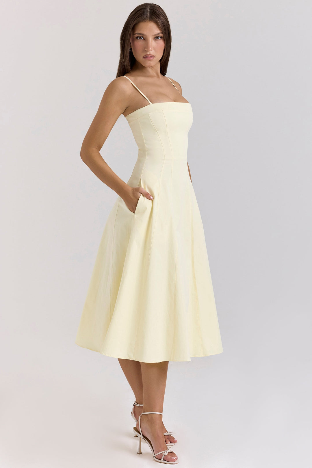 Chelsea - Lemon A-line summer dress