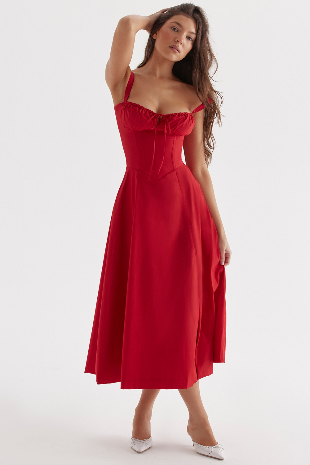 Annabelle - Romantic Corset Midi Dress