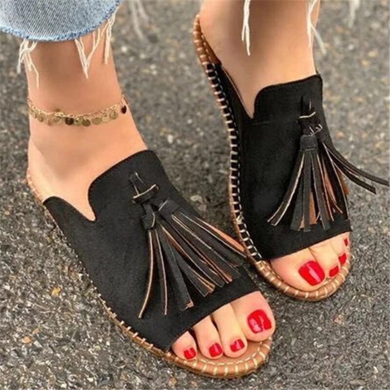 Scarlett - Boho Tassel Sandals