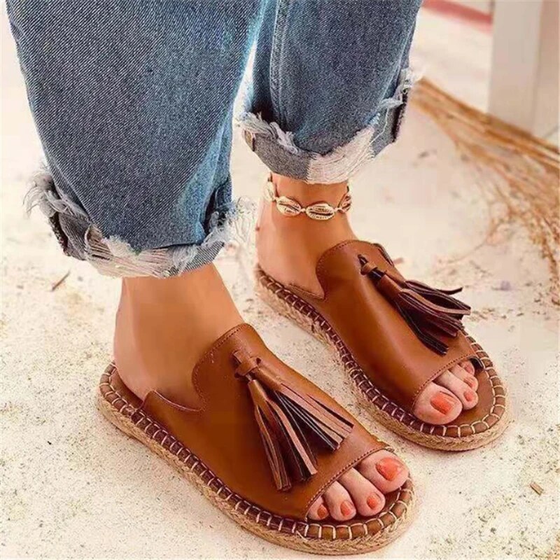 Scarlett - Boho Tassel Sandals