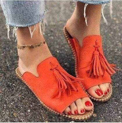 Scarlett - Boho Tassel Sandals
