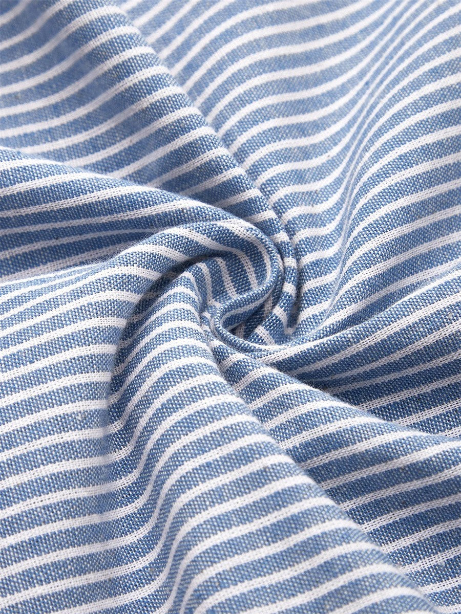 Novara - Striped midi dress with an elegant fit