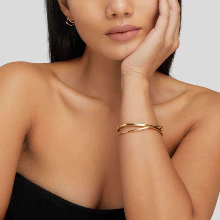 Golden twist bracelet