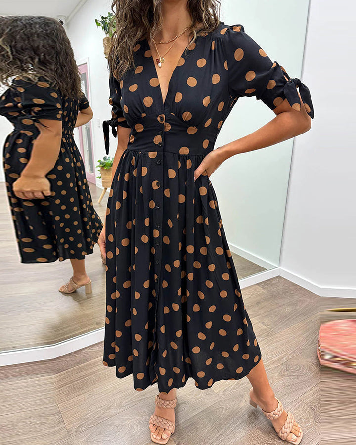 Ivrinara- Elegant Midi Dress