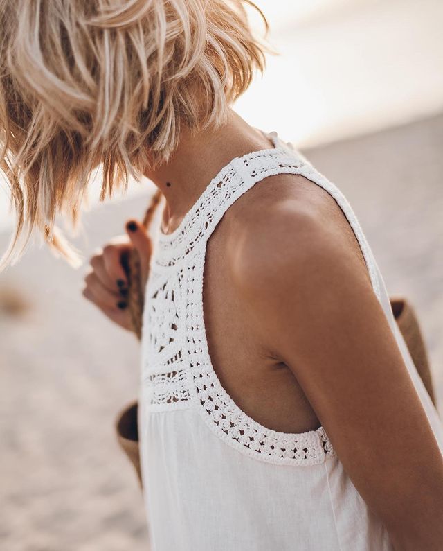 Ardelia  - Crochet Accent Summer Dress