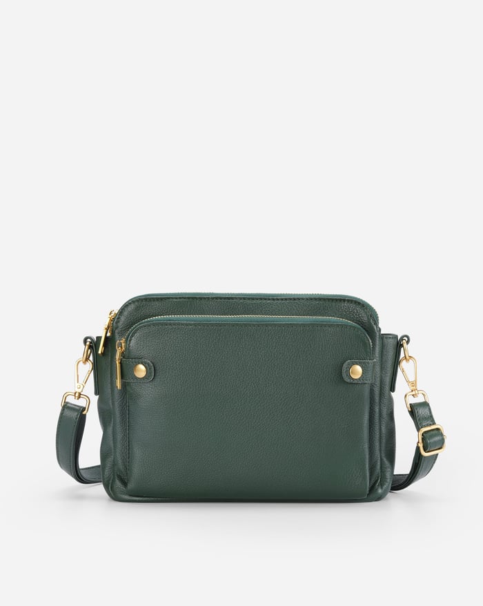 Aelira - Sleek Three Layer Crossbody Bag