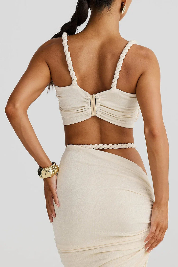 Kylie | Cutout Ruched Maxi Skirt