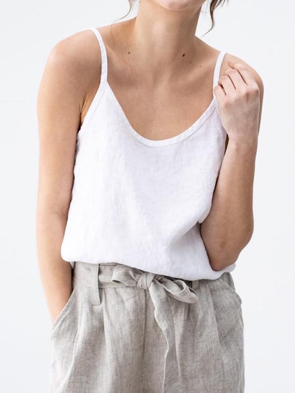 Amandira - Relaxed Spaghetti Strap Top