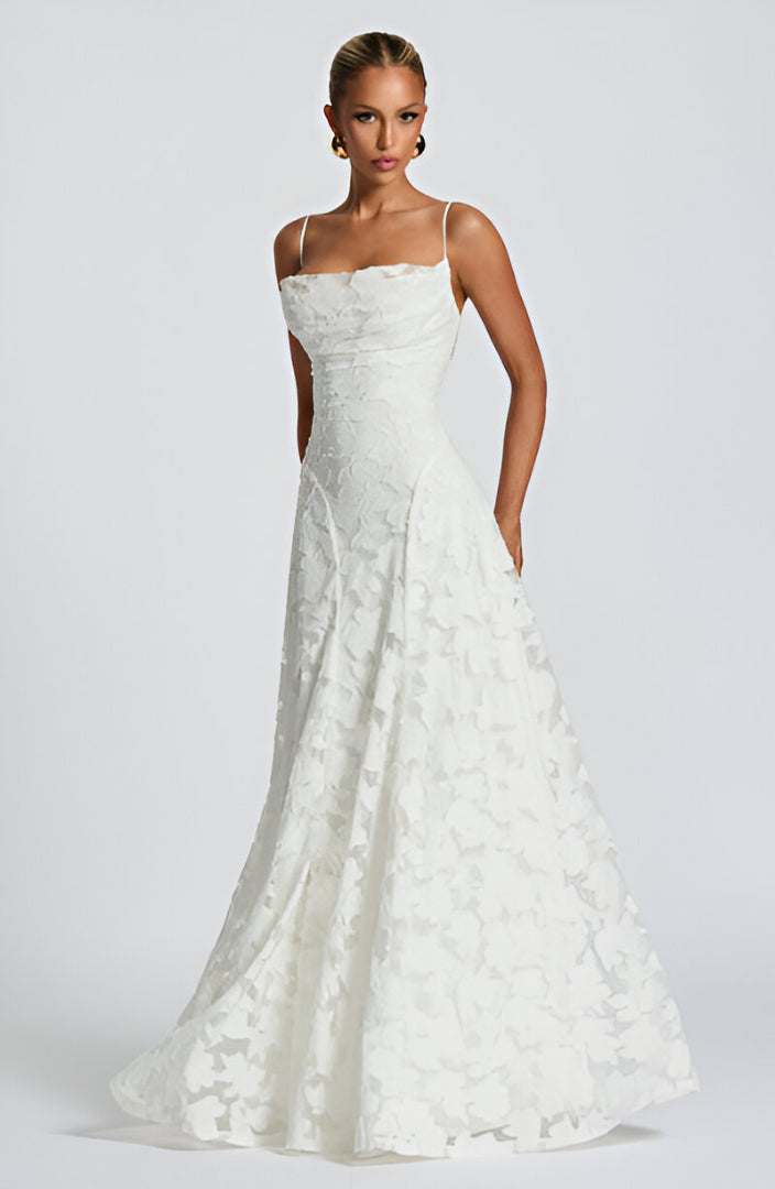 Imogen - Lace Corset Maxi Dress