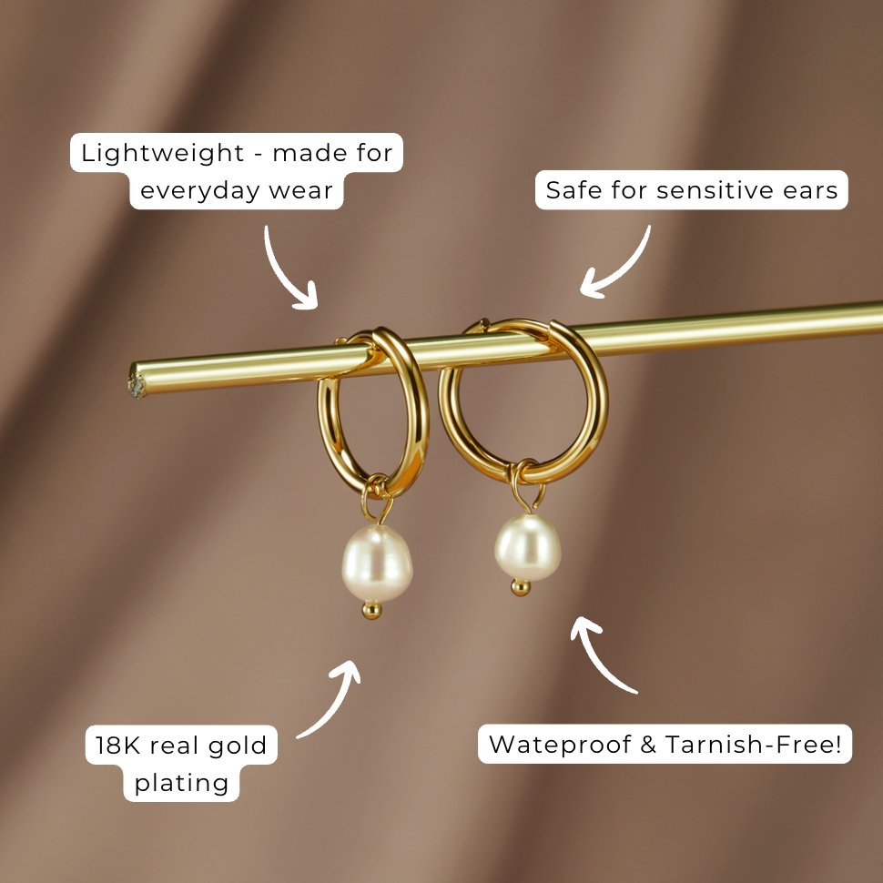 Bella freshwater pearl earrings