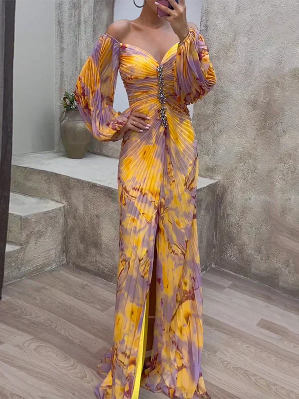 Leah - Elegant Dress with V-Neck