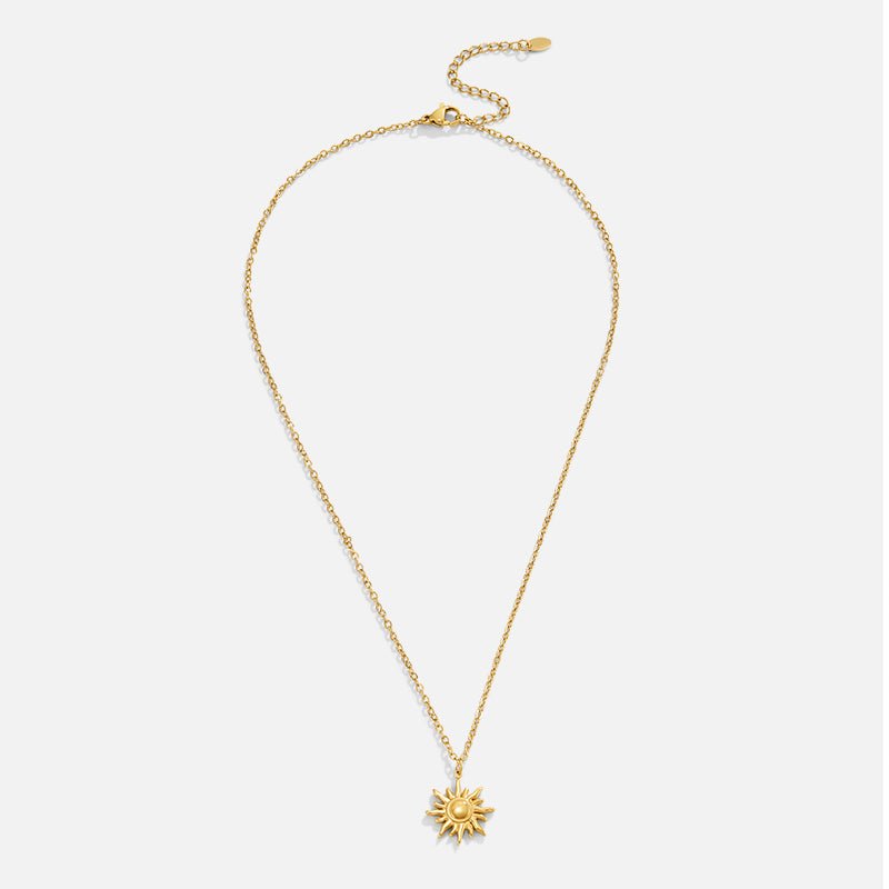 Golden sunray necklace