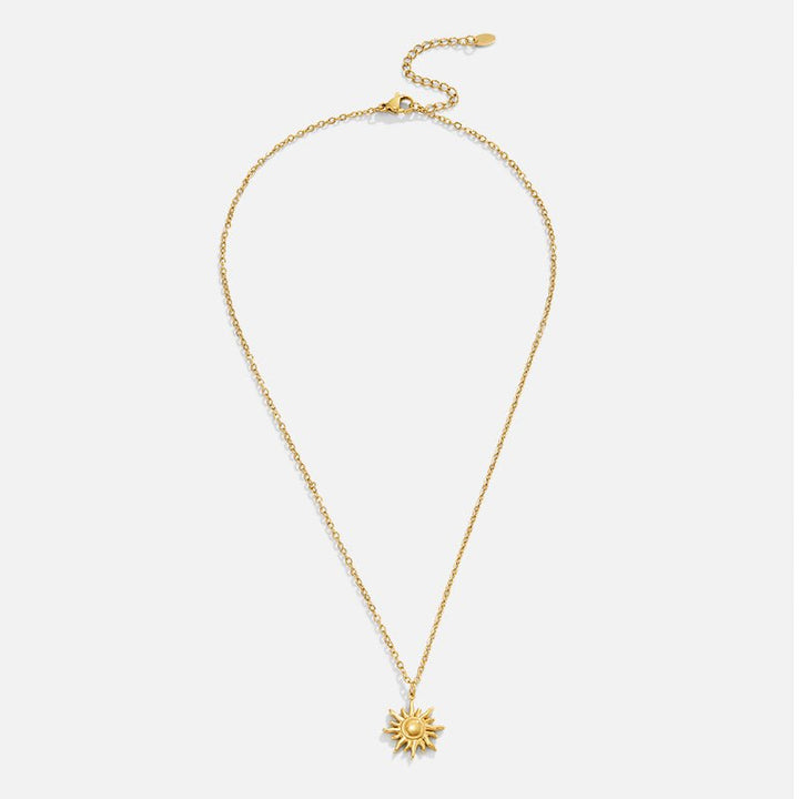 Golden sunray necklace