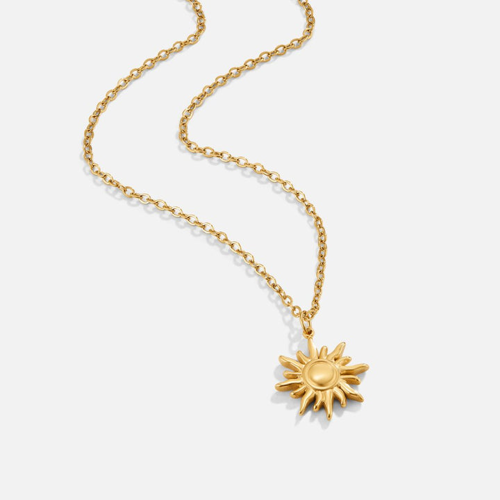 Golden sunray necklace