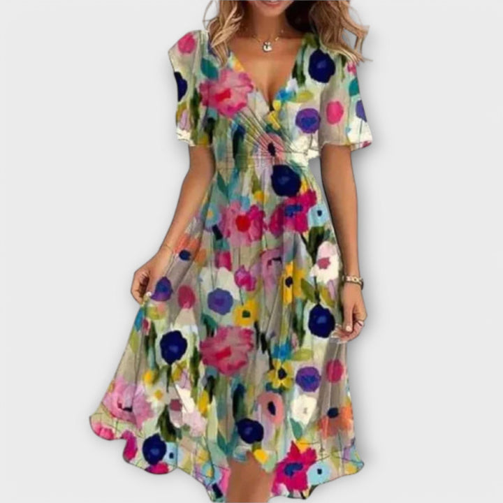Arwen – Graceful V-Neck Dress