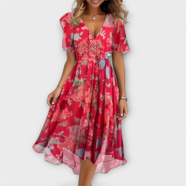 Arwen – Graceful V-Neck Dress