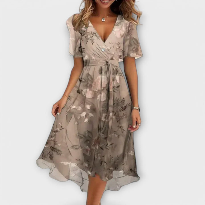 Arwen – Graceful V-Neck Dress