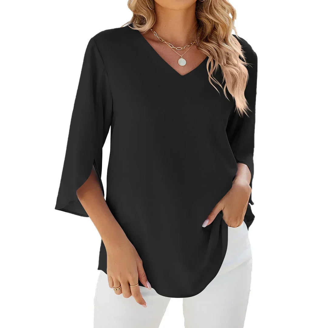 Willa -  V-neck Blouse