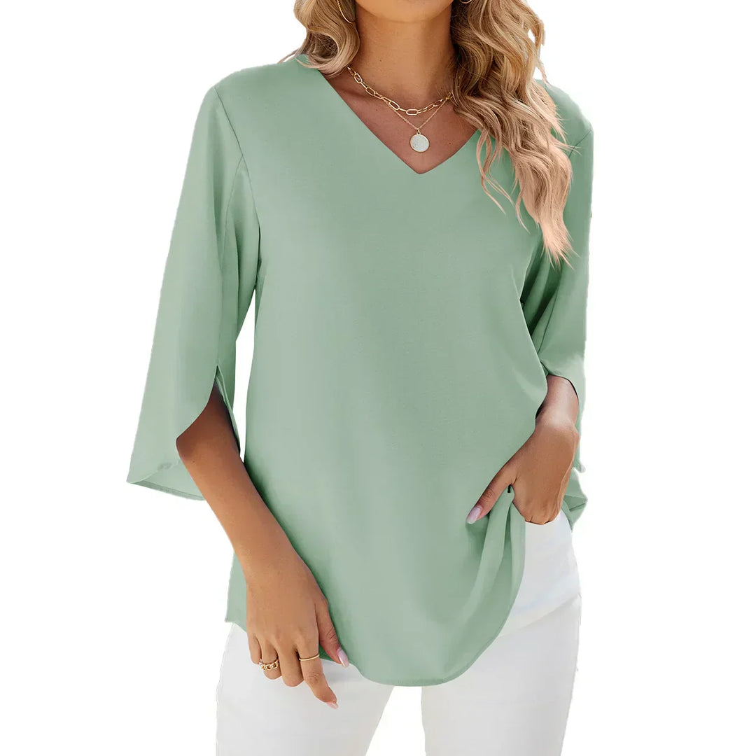 Willa -  V-neck Blouse