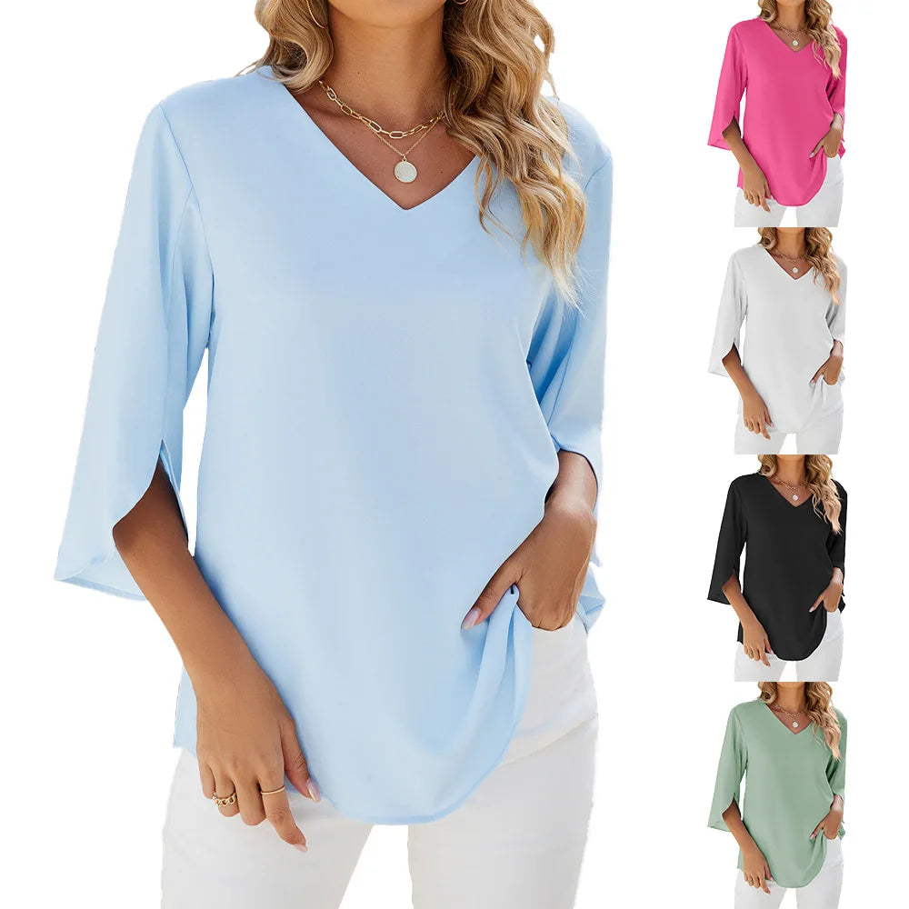 Willa -  V-neck Blouse