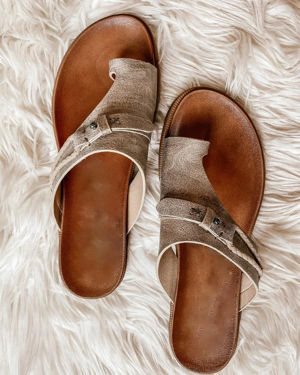 Jordan - Casual Leather Flip Flops