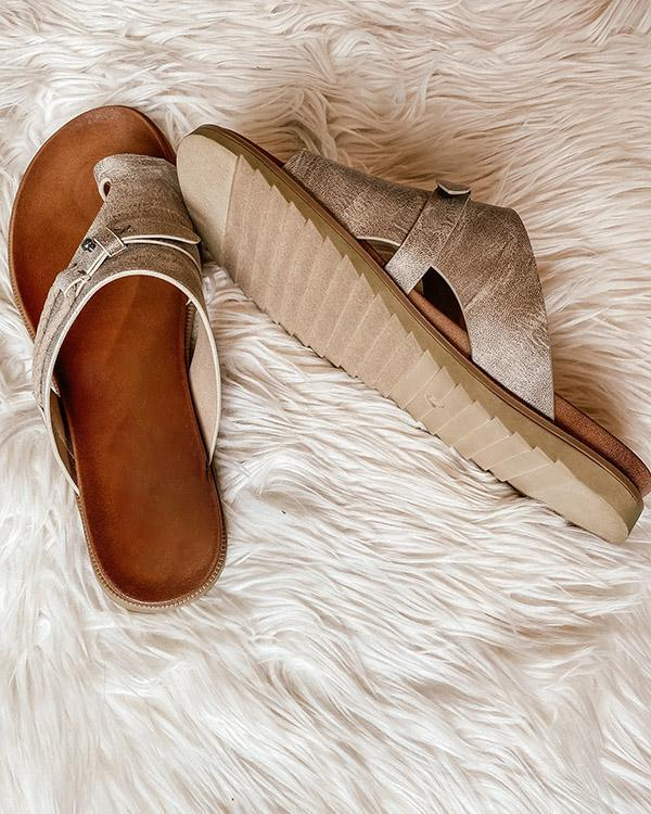 Jordan - Casual Leather Flip Flops