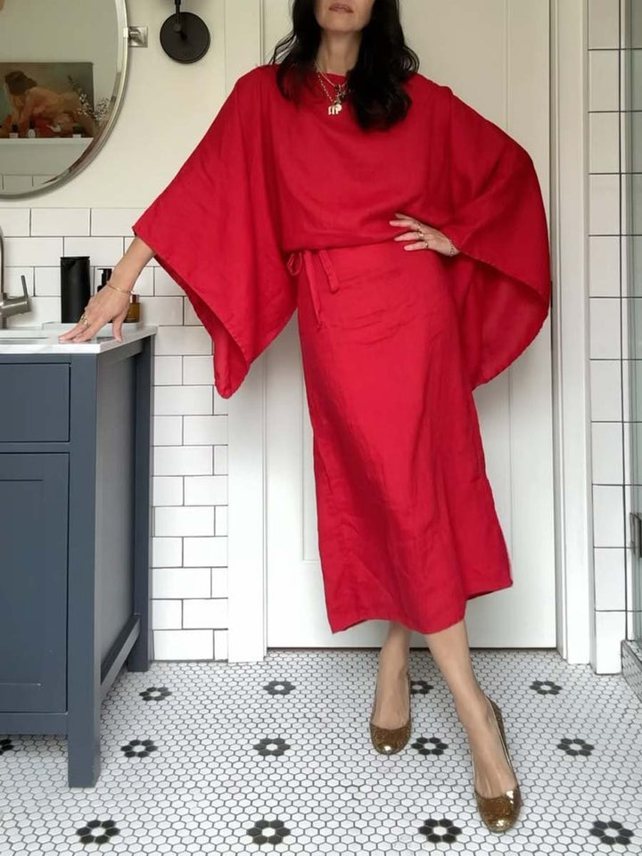 FREYA | Retro Linen Dress