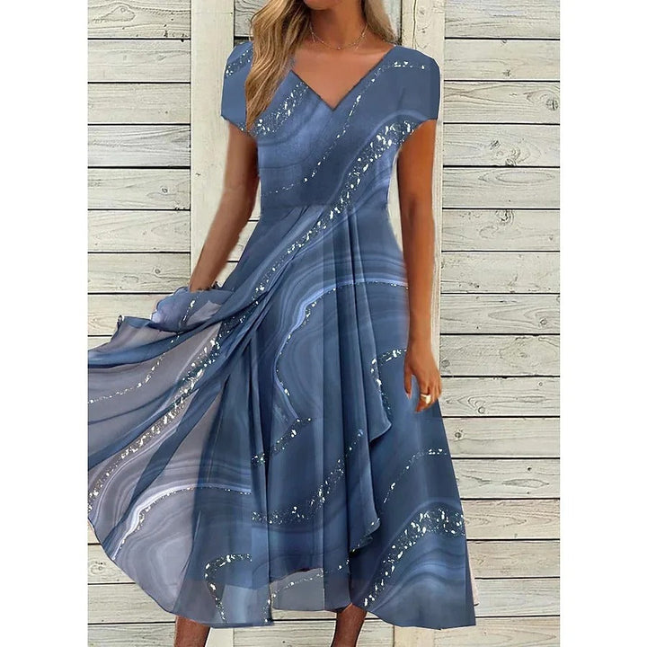 Tahlira - V-neck midi dress