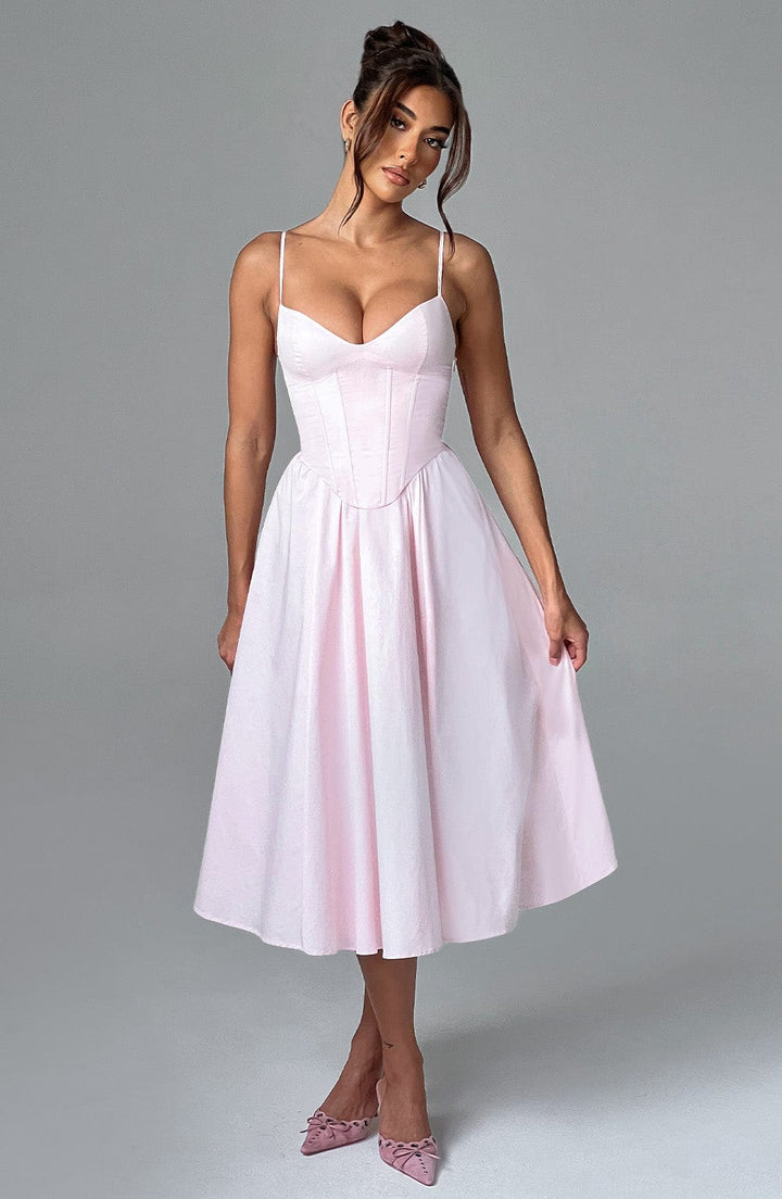 Harlow - Corset Midi Dress