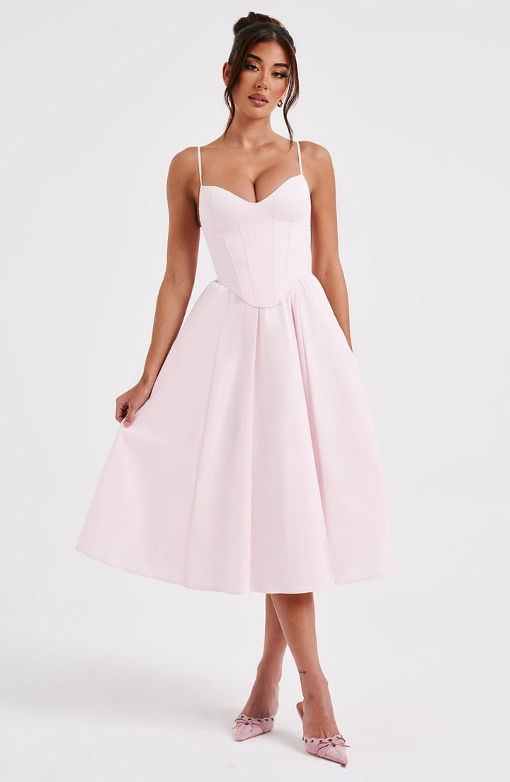 Harlow - Corset Midi Dress