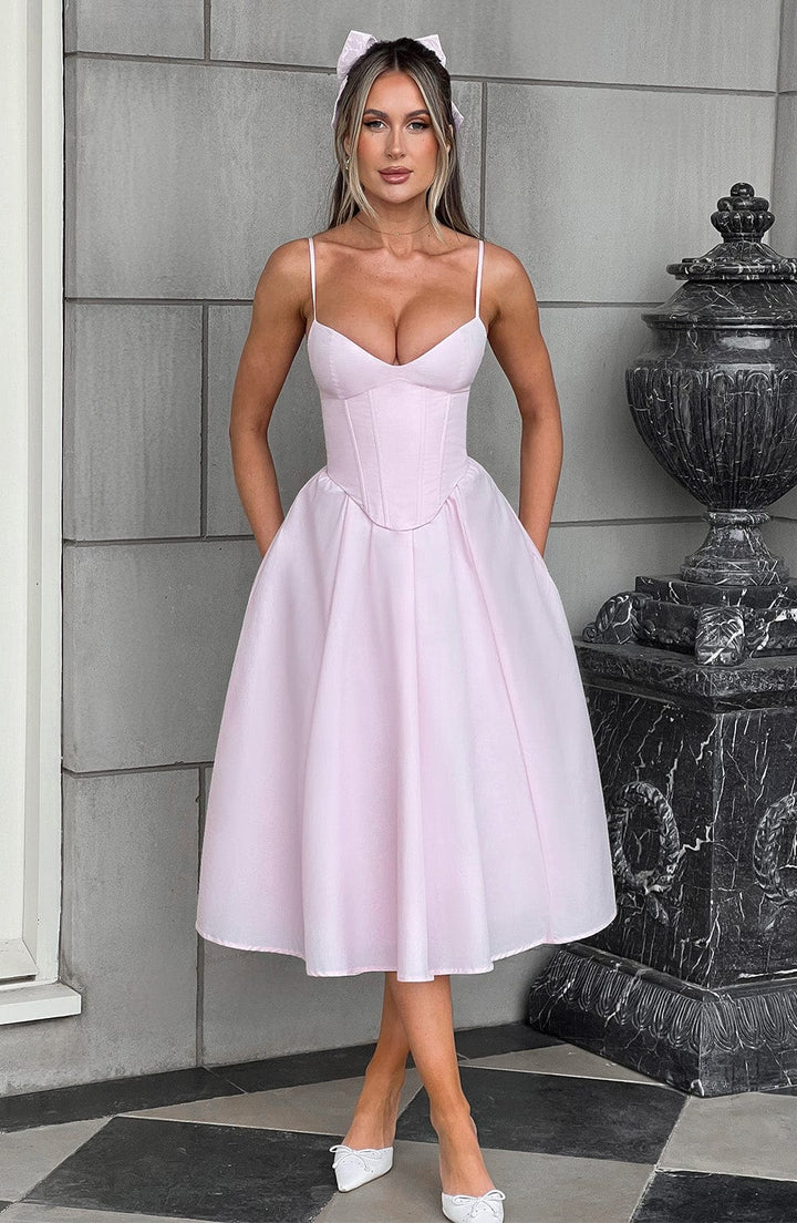 Harlow - Corset Midi Dress