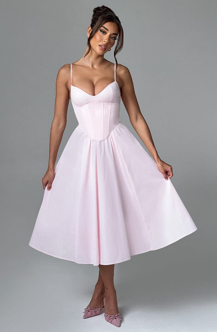 Harlow - Corset Midi Dress