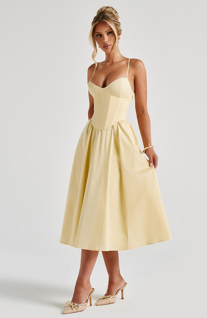 Harlow - Corset Midi Dress