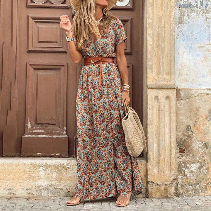 Coralisse - Bohemian Paisley Dress