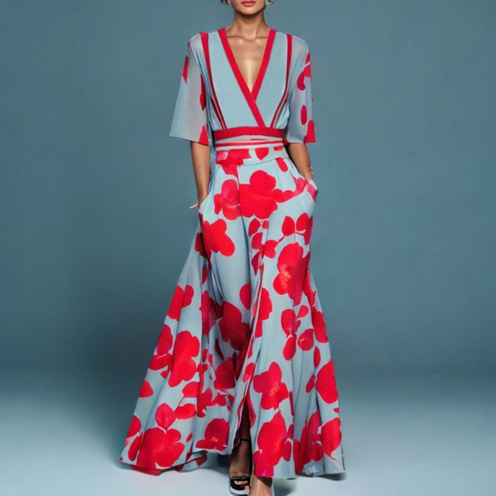 Zinnia – Bold Print Maxi Dress