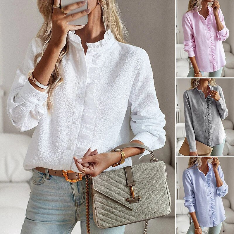 Violeta - Elegant Polo Blouse