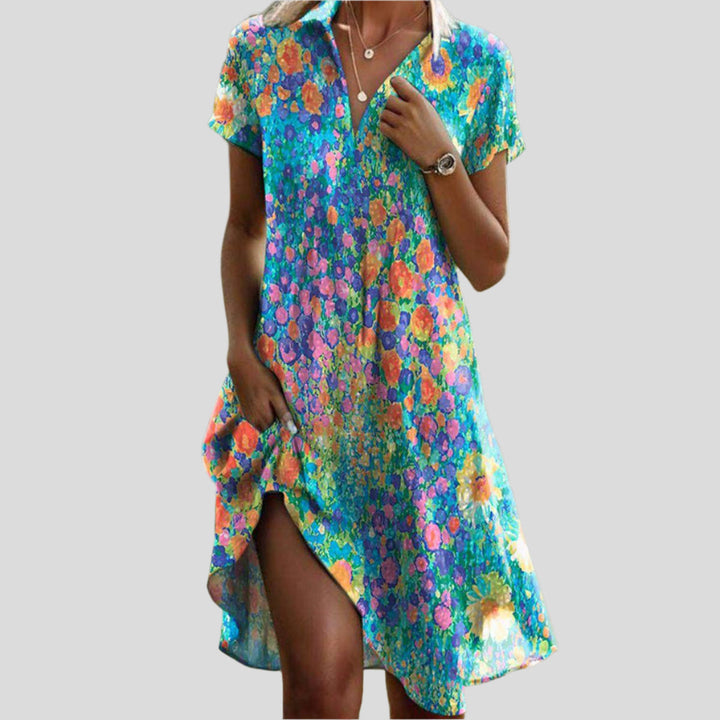 Orlina - Boho summer dress with romantic details