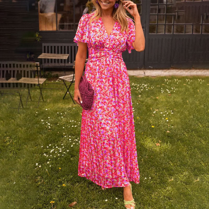Aevissa | Classic V-Neck Dress