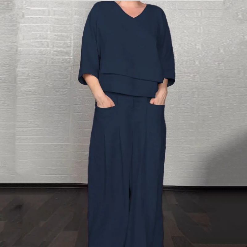 Haelisyae - Minimalist wide leg set