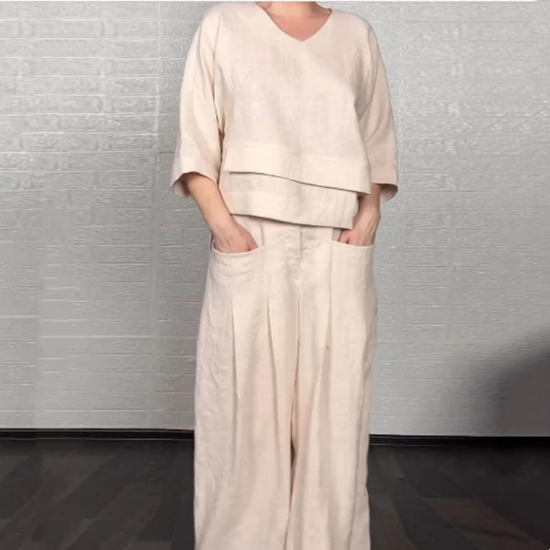 Haelisyae - Minimalist wide leg set