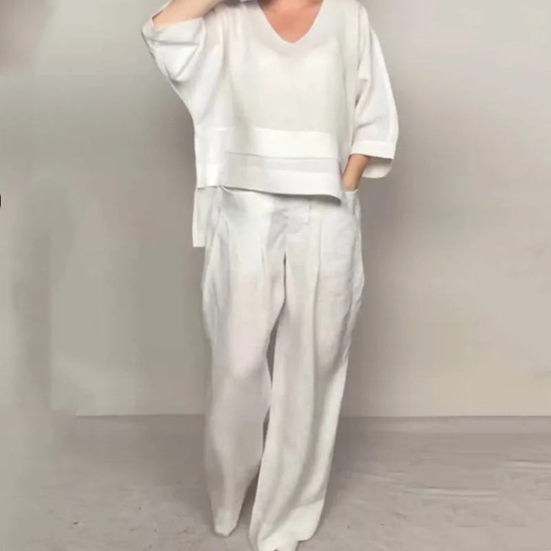 Haelisyae - Minimalist wide leg set