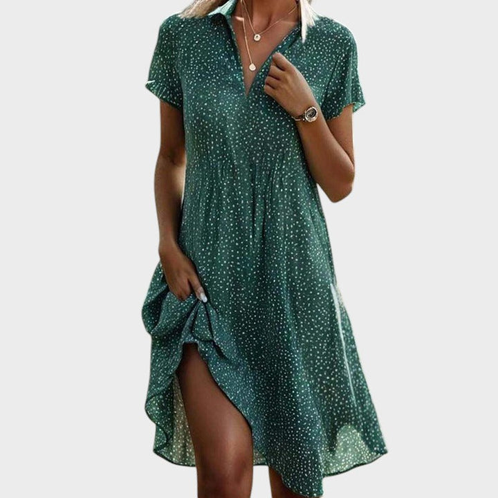 Neroli -  Midi Dress with Polka Dots
